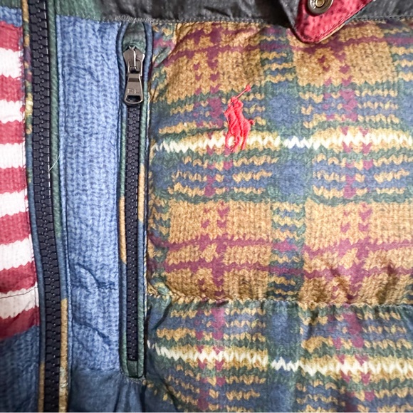 Polo Ralph Lauren Water Repellent Quilted Americana Flag Patchwork Down Jacket😳 - Picture 7 of 16